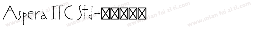 Aspera ITC Std字体转换